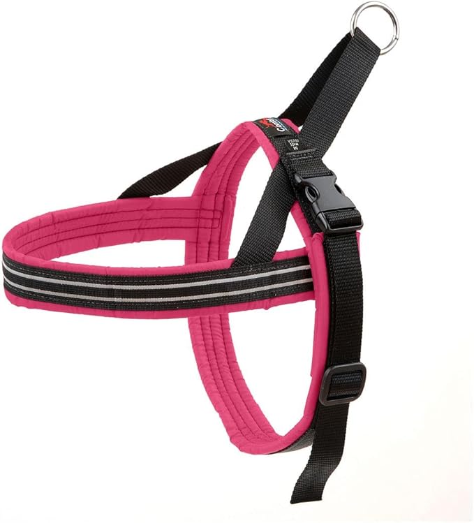 ComfortFlex Sport Dog Harness – No-Choke, Fully Padded, Non-Chafing Harness with Control Handle – Reflective, Lightweight, Adjustable for Active Dogs - Large, Berry