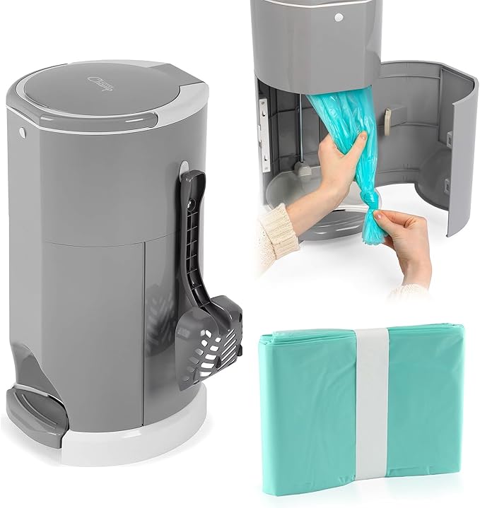 4-Pack Cat Litter Pail Liner Refills Bags Compatible with Litter Champ Litter Pail