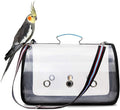 VIDECOR Pet Birds Bag, Lightweight Bird Carrier PVC Transparent Travel Cage Foldable Ventilation Pet Bird Travel Backpack Breathable Bird Travel Cage Portable Travel Bird Cage,C