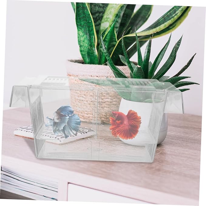 BESPORTBLE 2pcs Aquarium Fish Breeding Box with Divider for Hatching Isolation for and Fish Easy to Install and Durable