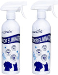 Pet Odor Eliminator, Odor Remover and Pet Spray Fragrance Free Colorless 16.9oz Spray, Safe Highly Effective Carpet and Cat Litter Deodorizer for Dogs and Cats(16.9Fl Oz (Pack of 2))