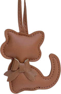 Soft Leather Bow Charm Handmade Fashionable Cat-Themed for Phone Camera Strap & Collar Decoration Stylish Bowknot Bag Charm