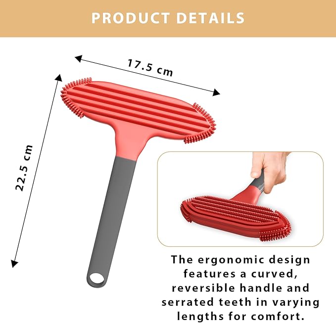 Pet Hair Removal Tool for Dog and Cat,Pet Hair Remover Removes Fur and Lint from Couch,Carpet,Cat Tree Tower Bed,Car Interiors,Rug,Mat,Coat,and Various Furniture,Silicone Material,Reusable,2 Pack