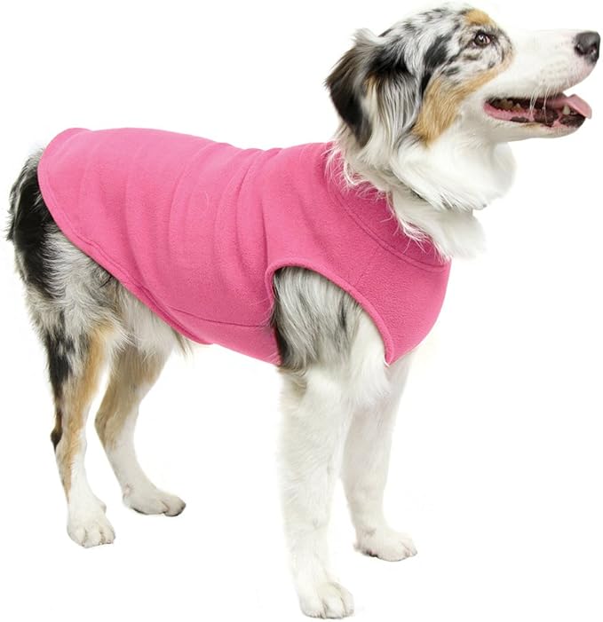 Gooby - Stretch Fleece Vest, Pullover Fleece Vest Jacket Sweater for Dogs, Pink, 3X-Large