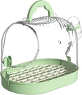 Portable Clear Bird Parrots Transport Cage Window Ventilated Carriers Bag Breathable Bird Travel Bag for Large Birds