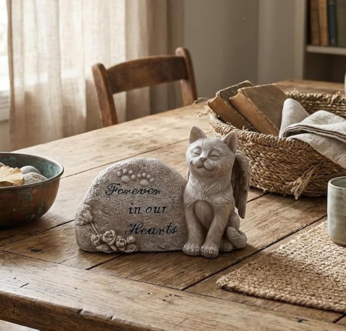 Napco Small Cat Memorial Stone