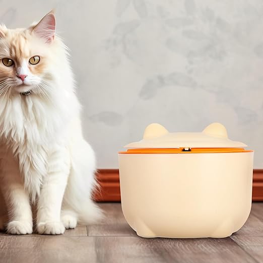 Beaupretty Cat Litter Trash Can with Lid and Seal, Large Capacity Plastic Pet Waste Container, Includes 90 Garbage Bags, for Cat and Dog Litter Disposal in Bathroom Or Home