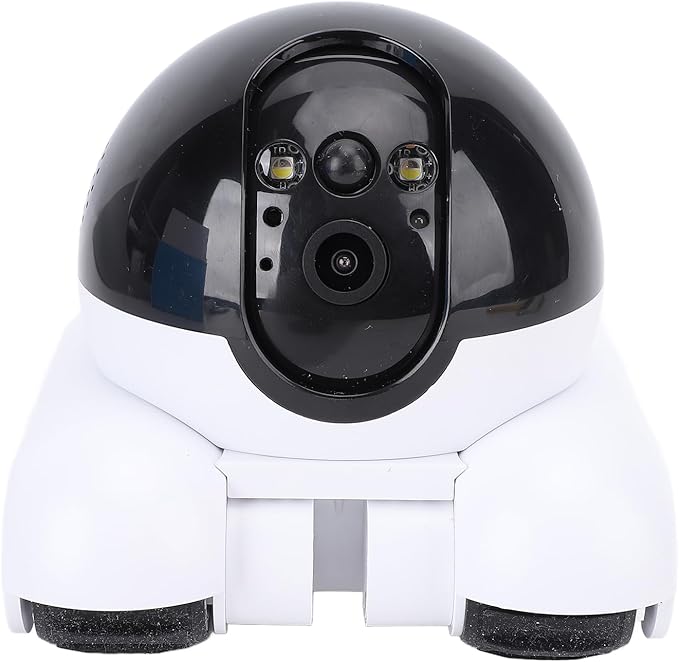Pomya Home Camera Robot on Wheels, 1080P Double Lens Movable Pet Camera, App Remote Control, One Key Following Shots, Two Way Talking for Family Use