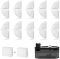 Wireless Cat Water Fountain Filters Set, 10 Filters & 2 Pre-Filter Sponges for 3L/101oz Automatic Water Pet Fountain