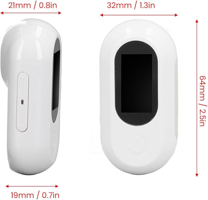Jiawu Cat Collar Camera, HD 1080P Pet Camera Collar, 120° Wide Angle Dog Collar, Mini Sport Action Camera, Portable Camera for Cats, Dogs, Outdoor, Inoor (White)