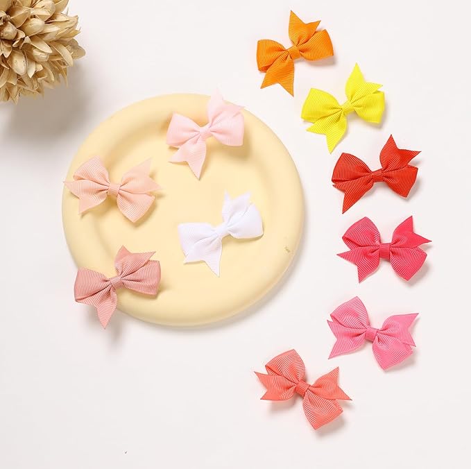 60PCS Puppy Dog Bows with Clips,2.2 Inch Handmade Hair Accessories Bow Pet Puppy for Doggies Cat Kitten Rabbit Grooming Accessories (Red Style B-60pcs)