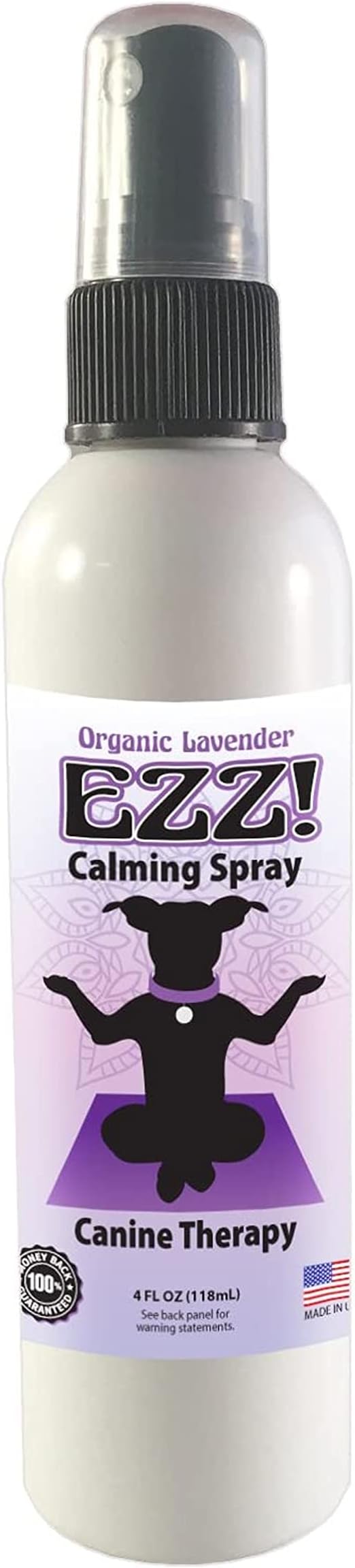 Mold Monster EZZ! Canine Calming Spray- Organic Lavender Aromatherapy Dog Calming Aid - Safely Soothe Your Dog with EZZ- 4 oz