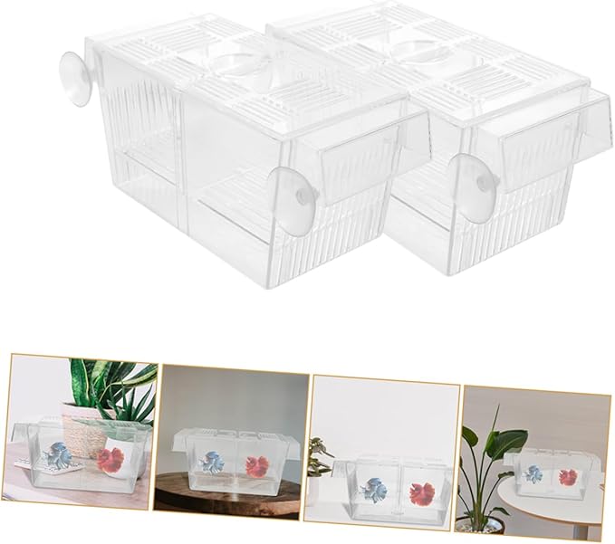2pcs Fish Breeder Hatchery Box Cups Incubator for Fish Easy to Clean Safe and Reusable Breeding for Aquariums