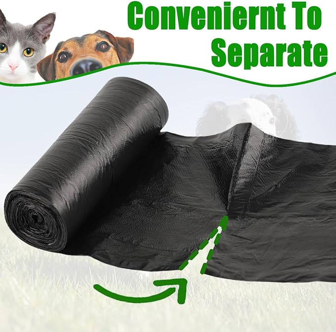 Dog Poop Bag, 100 Count Dog Waste Bags Sized 19.7X17.7" for FUSBUNTY Pooper Scooper Swivel Bin & Rake Set