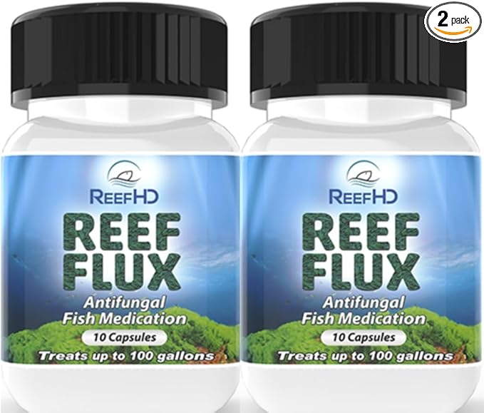 ReefHD Reeflux FIuconazole 200mg fungaI Fish lnfections lchthyophonus SaproIegnia KlLL Bryopsis Green Hair AIgae Aquarium Reef Flux AIgae Buster (Two Packs)