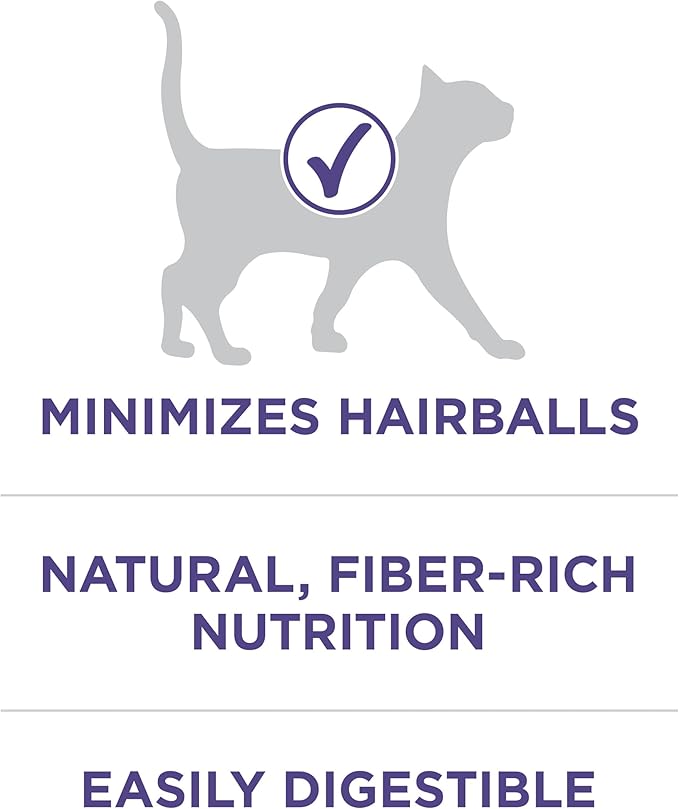 Purina ONE Natural Cat Food for Hairball Control, +PLUS Hairball Formula - 3.5 lb. Bag