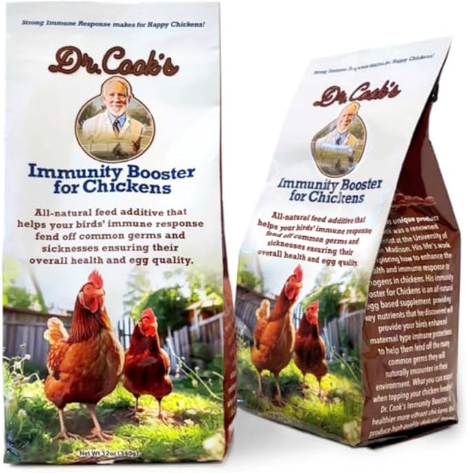 Booster for Chickens – 12oz Natural Chicken Supplement | Egg-Based, High-Protein Formula | Supports Stronger Immunity, Healthy Egg Production & Overall Poultry Health!