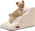 Dog Stairs for Small Dogs,3 Step Dog Ramp for Couch and Bed,Pet Stairs with Non-Slip Bottom for Old Cats,Indoor Pet Steps,Comfort,Durable,15.4" H