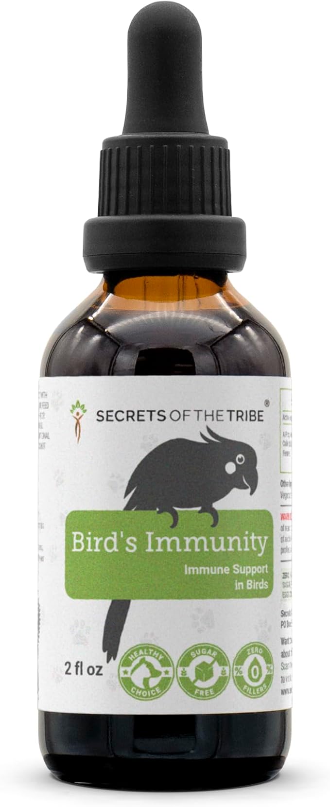 Birds Immunity | Natural Herbal Dietary Pet Supplement for Birds | Immune Support | Alcohol-Free Extract, Elder Flowers, Calendula, Dandelion Root, Rosemary, Fennel 2 oz