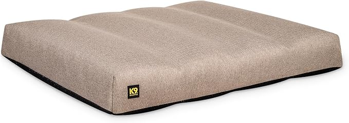 K9 Ballistics Tough Rectangle Pillow Dog Bed - Removable Cover, Washable, Durable & Water Resistant Dog Bed - Large, Taupe Premium Finish