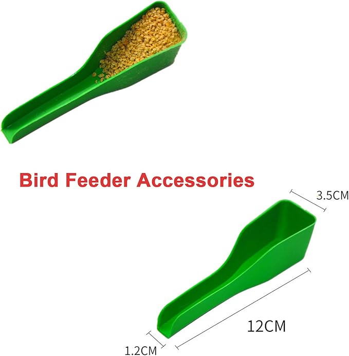 8 pcs Bird Feeding Dish Cups, Parrot Stainless Steel Food Bowl Cage Water Feeder with Clamp Holder for Parrots Cockatiel Budgies Lovebird Parakeet Feeding Cups with 8 Spoon