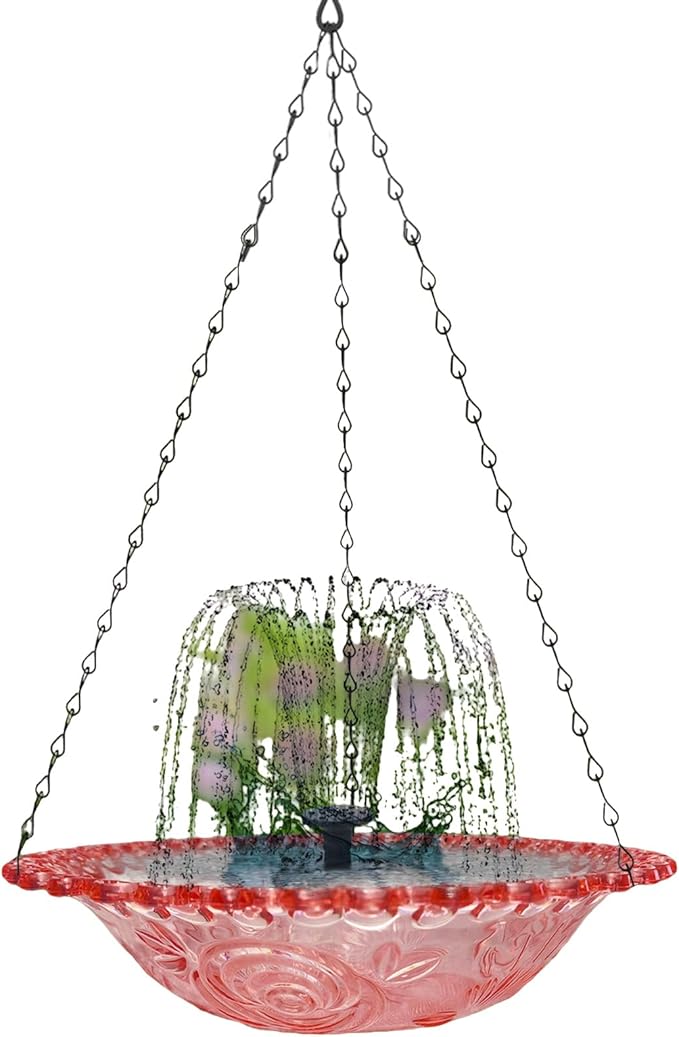 Multifunctional Bird Feeders Bath Tray with Floral Shape for Outdoor Space Terrace Feeder Floral Bright Flower Garden Bird Feeders Outdoor