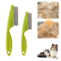 Pet Hair Comb, 2026 New Multifunctional Pets Grooming Comb for Knots Crust Floating, Stainless Grooming Massage Dual-Sided Comb for Small Dogs Puppies (Green)