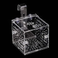 GLOGLOW Aquarium Breeding Isolation Box, Transparent Acrylic Fish Isolation Box Fish Separator with Suction Cups for Small Baby Fishes Shrimp Clownfish Guppy(10CM*10CM*10CM)