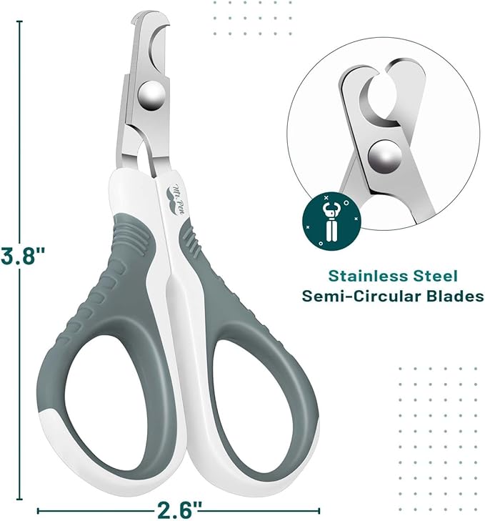 Mr. Pen Cat Nail Trimmer - Cat Nail Clippers - Olive - Stainless Steel Blades - Safe & Easy Nail Trimming for Cats of