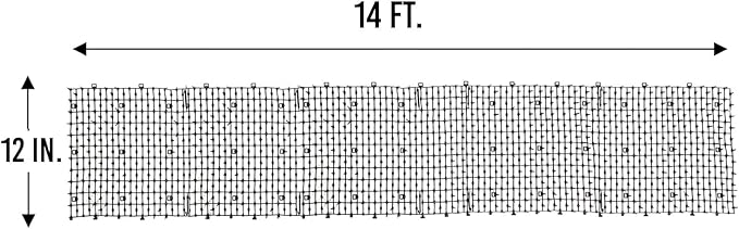 Tapix Cat Scat Mat with Spikes Digging Stopper (14 ft.) - Anti-cat Network Cat Strips, Cat Deterrent Mat for Indoor and Outdoor with 10 Staples