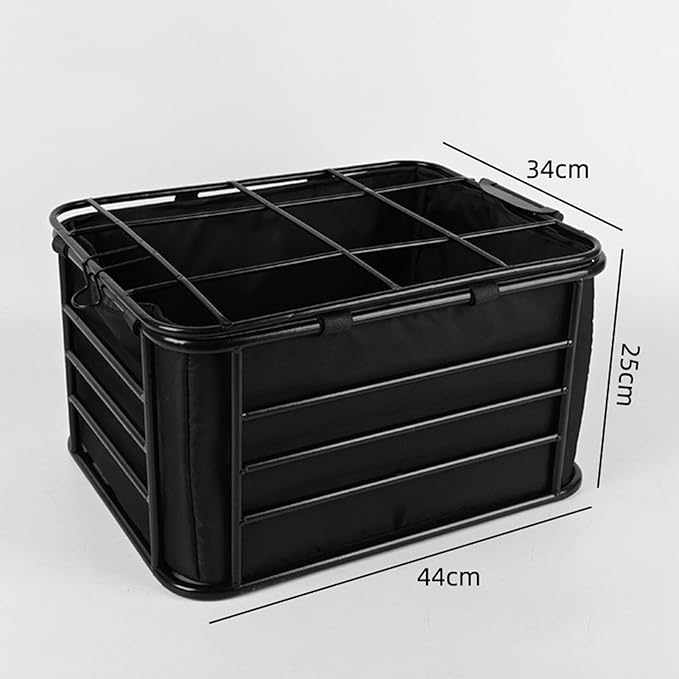 Bike Rear Basket Dog Carrier Heavy Duty Bicycle Cargo Rack Bicycle Storage Basket for Outdoor, Travel Hiking, Shopping Dogs