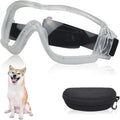 Dog Sunglasses Pet Goggles for Medium Large UV Protection Wind Protection Dust Protection Adjustable Strap Dog Glasses Suitable for Snow Beach Motorcycle