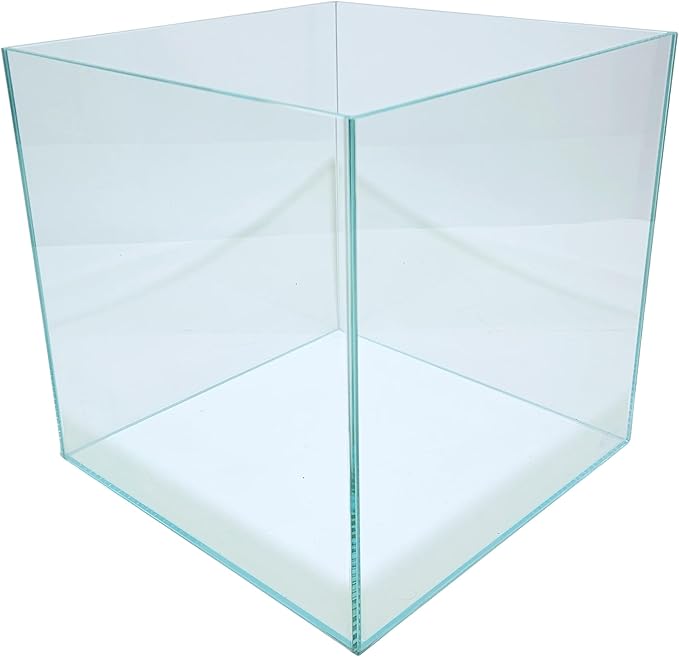 Lifegard Aquariums - 12 Gallon Cube Low Iron Ultra Clear Glass Tank 5mm - 14.52''X14.52''X14.52''
