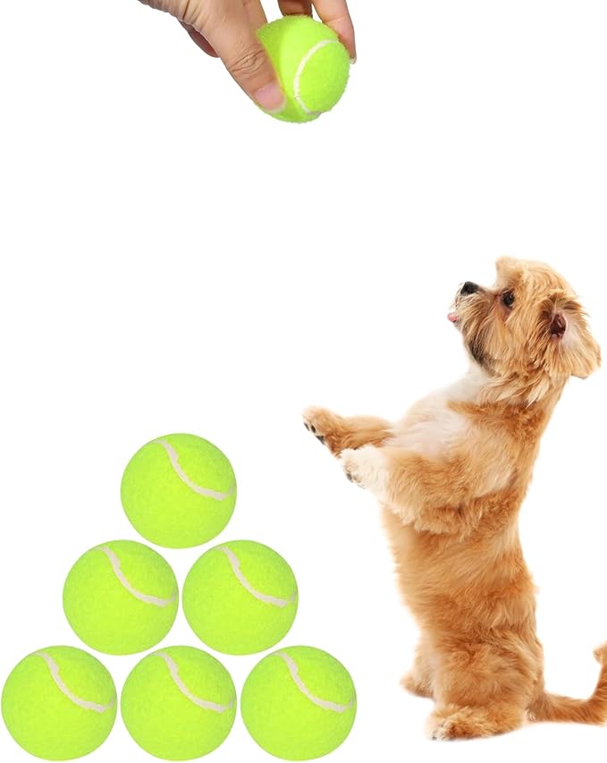 Tennis Balls for Dogs, 2-Inch Size, Compatible with Most Automatic Ball Launchers idea for Small Dogs(12 Balls only)