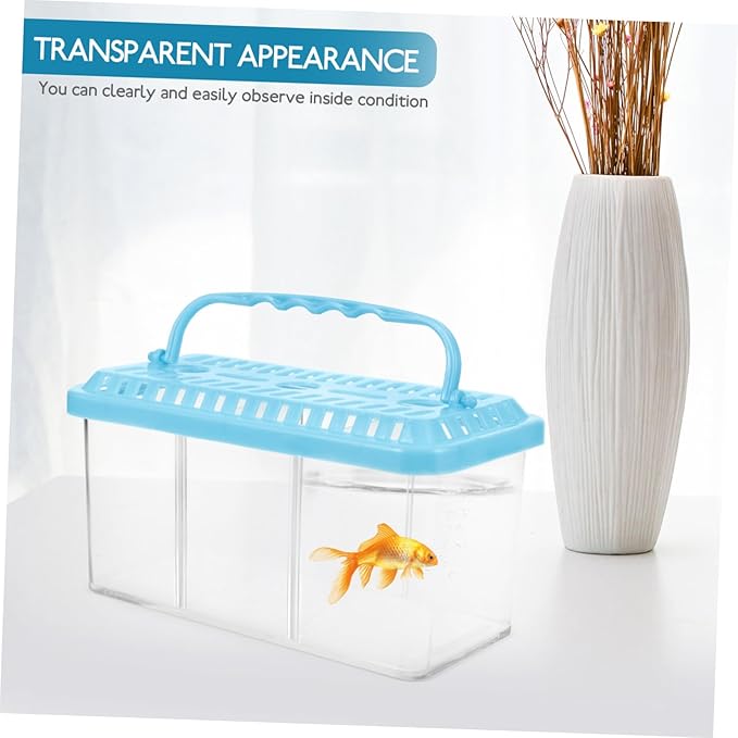 TOYANDONA Transparent Fish Breeding Tank Isolation Box Removable Divider for Betta Fish Safe Feeding System for Breeding and Isolation Aquariums