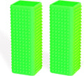 2pcs Pet Dog Cat Hair Remover, Pet Hair Removal Tool, Hollow Cleaner Brush for car，Interior, Furniture, Sofa (green and green)