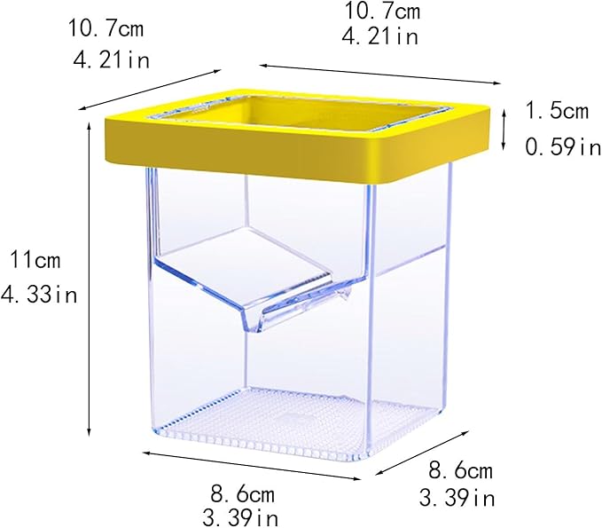 Floating Breeder Box Acrylic Incubator for Shrimp Baby, Egg