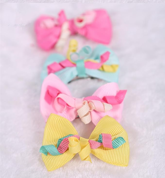 10pcs dogs Hair accessories Bows, Pet Hairstyles for Puppy Cat Cosplay Grooming Dog Pet Hair Clips Maltese Dog,Yorkie Teddy Dog hair accessories Daily