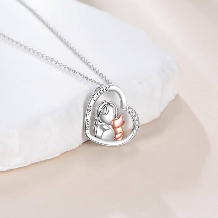 KZX Cat/Dog/Phoenix/Eagle/Whale/Shark/Puffin/Starfish/Chicken/Butterfly/Owl/Bee/Frog/Seahorse Necklace Sterling Silver Animal Pendant Jewelry Gift for Women