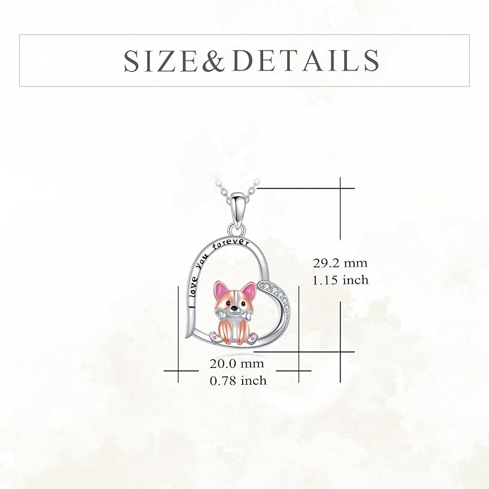 KZX Cat/Dog/Phoenix/Eagle/Whale/Shark/Puffin/Starfish/Chicken/Butterfly/Owl/Bee/Frog/Seahorse Necklace Sterling Silver Animal Pendant Jewelry Gift for Women