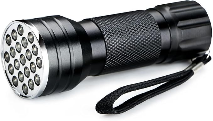 Dioche UV Flashlight Black Light, 21pcs Light Chips LED Pet Urine Detector Lamp for Dog,Cat Urine, Dry, Bed, Matching with Pet Odor, Wholesale Business