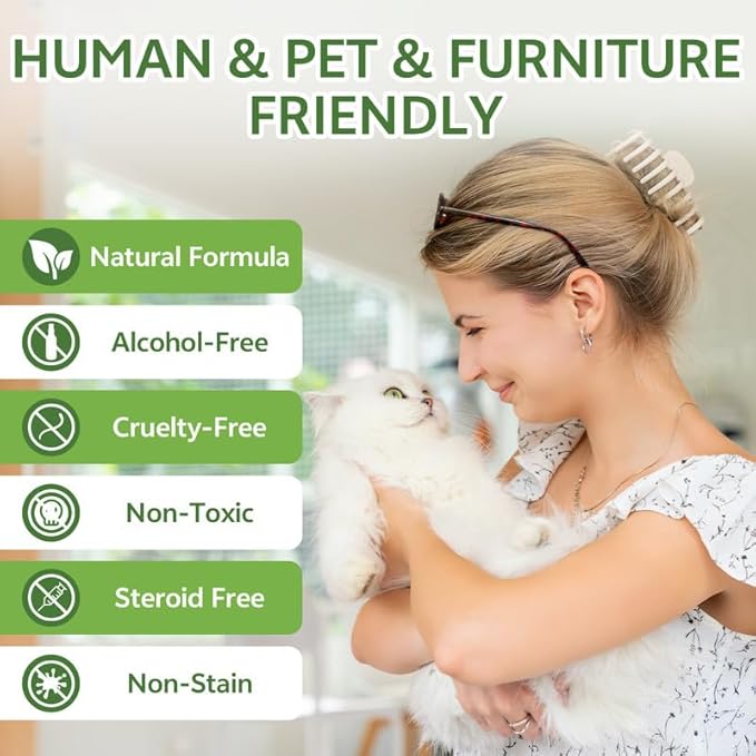 200ML Cat Deterrent Spray & Pet Anal Gland Spray 120ML - Anti-Scratch for Furniture & Fast Relief for Anal Glands Soothes Itching