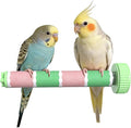 Bird Perch Stand Sandblasted Rough-Surface Cage Accessories,Parrot Beak & Claw Grinding Stone Sticks,Safe Non-Toxic Claw Trimmer Chew Toy for Parakeets,Cockatiels,Finches,Lovebirds