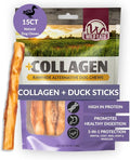 Wild Eats Real Duck Collagen Retriever Sticks for Dogs, (15 Count), Long Lasting Dog Chews, No Hide Dog Treat Bully Stick Alternative, Rawhide Free, Low Fat, High Protein, Grain Free