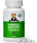Hairball Relief for Cats, Cat Hairball Remedy, Cat Hairballs Control with Psyllium Seed Husk and Vitamins, Helps Eliminate & Prevent Hairballs, Supports Healthy Digestion & Coat, 100 Capsules