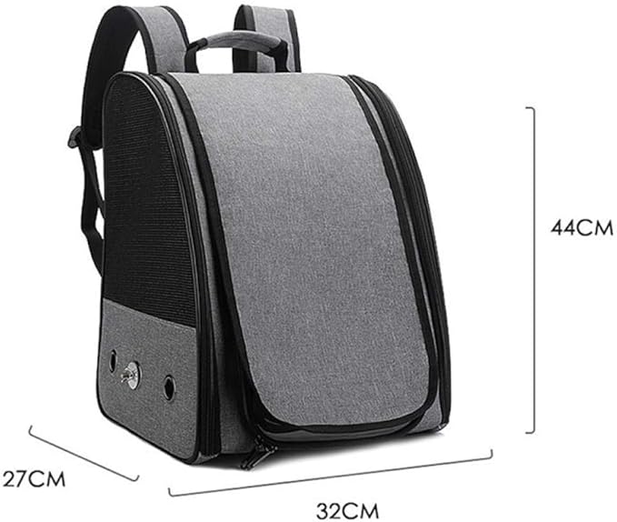 Bird Carriers Pet Parrot Backpack Bird Travel Carrier Outerdoor Breathable Hiking 1Pcs Black