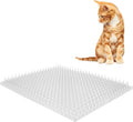 Zipcase 8 Pack Cat Repellent Deterrent Outdoor Scat Mat with Tape for Cats, Dogs, Pests Covers 12 Sq.ft (1728 Sq.in), 16 x 13 Inches，8 Pack