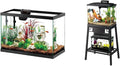 Aqueon Aquarium Starter Kit with Smart Clean Filtration and LED Lighting, 10 Gallon with Aqueon Metal 10 Gallon Fish Tank Aquarium Stand Bundle