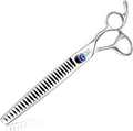 JASON 8" 26 Tooth Chunkers Shears for Dogs Ergonomic Cats Grooming Scissors Texturizing Blending Thinning Shear Pets Trimming Kit with Offset Handle Sharp Comfortable Scissor Christmas Gift
