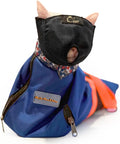 Cinf Cat Nail Clipping Cleaning Grooming Restraint Bag （Free Muzzle） No Scratching Biting for Bathing Nail Trimming Injecting Examining((Navy Blue,M)